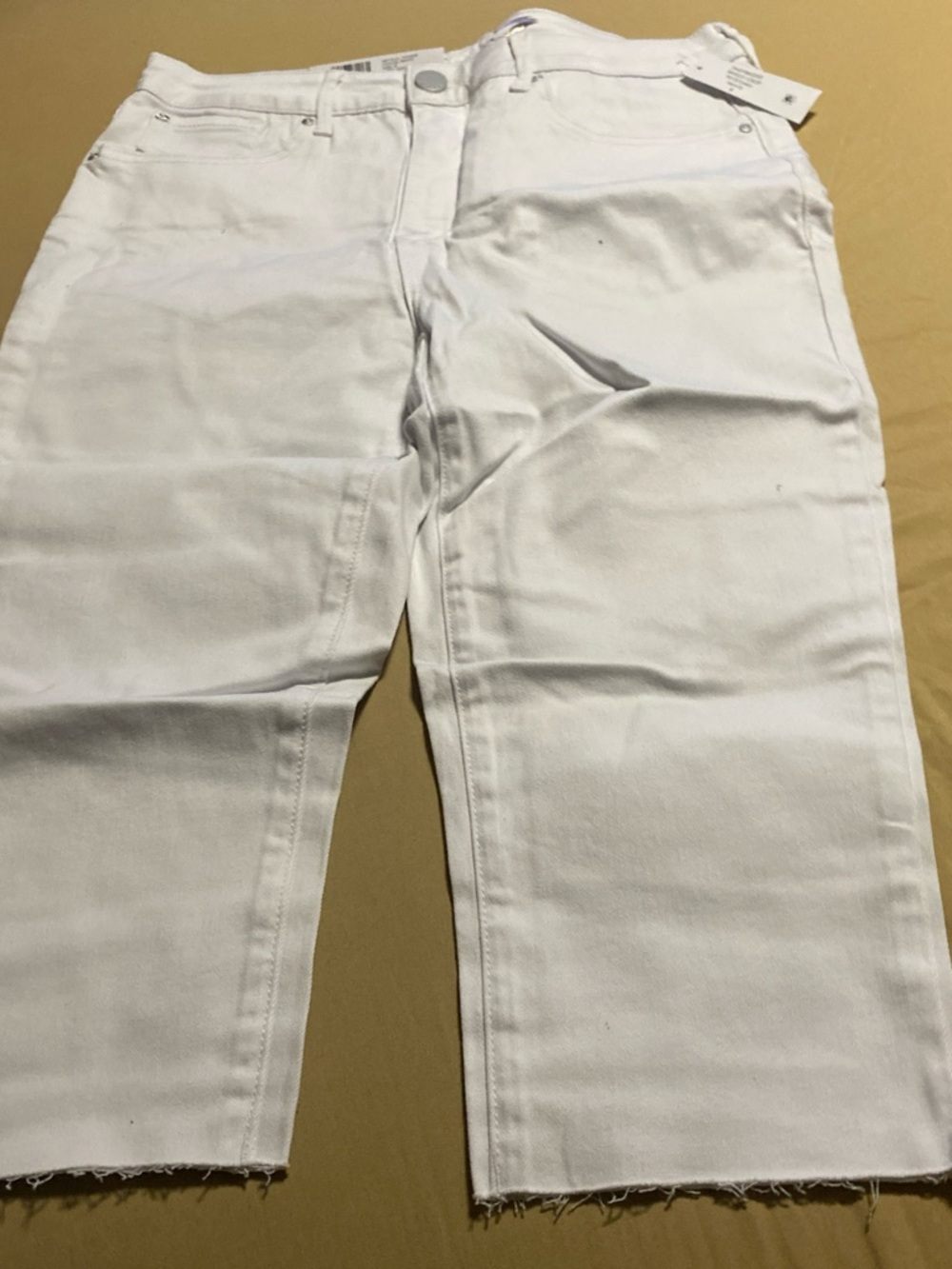 Seven7 White High-Rise Jeans